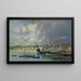 Bateaux ancrés dans le port de Portrieux - Eugène Boudin — gerahmtes Bild an der Wand