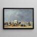 L'heure du bain à Deauville - Eugène Boudin — gerahmtes Bild an der Wand
