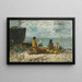 Berck, der Strand - Eugène Boudin — gerahmtes Bild an der Wand