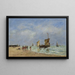 Berck L'Appareillage des barques - Eugène Boudin — gerahmtes Bild an der Wand