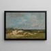 Berck, die Dünen bei Sturm - Eugène Boudin — gerahmtes Bild an der Wand