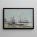 Bordeaux Drei-Master im Hafen - Eugène Boudin — gerahmtes Bild an der Wand