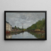 Brüssel der Kanal der Allée Verte - Eugène Boudin — gerahmtes Bild an der Wand