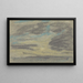 Wolken über dem Meer - Eugène Boudin — gerahmtes Bild an der Wand