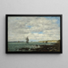 Côte de Bretagne - Eugène Boudin — gerahmtes Bild an der Wand
