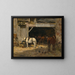 Himmel und Curie eines Vermieters - Eugène Boudin — gerahmtes Bild an der Wand