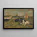 Kühe auf der Weide - Eugène Boudin — gerahmtes Bild an der Wand