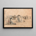 Crinolines sur la Plage de Trouville - Eugène Boudin — gerahmtes Bild an der Wand