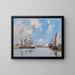 Deauville, der Mare Haute-Becken - Eugène Boudin — gerahmtes Bild an der Wand