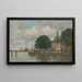 Dordrecht, ein Kai des Hafens - Eugène Boudin — gerahmtes Bild an der Wand