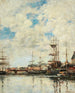 Dunkerque Segelboote Kai - Eugène Boudin — Ansicht des Kunstwerks