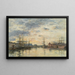 Fécamp, der Hafen bei Sonnenuntergang - Eugène Boudin — gerahmtes Bild an der Wand