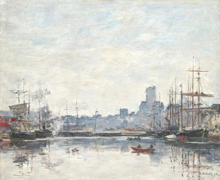 Der Hafen bei Nebel - Eugène Boudin — Ansicht des Kunstwerks