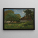 Farm in der Nähe von Honfleur - Eugène Boudin — gerahmtes Bild an der Wand