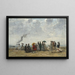 Figuren am Strand - Eugène Boudin — gerahmtes Bild an der Wand