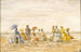 Figuren am Strand von Trouville - Eugène Boudin — Ansicht des Kunstwerks