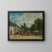 Messe in der Bretagne - Eugène Boudin — gerahmtes Bild an der Wand