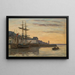 Honfleur Segelboote - Eugène Boudin — gerahmtes Bild an der Wand