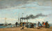 Jetée et quai à Trouville - Eugène Boudin — Ansicht des Kunstwerks