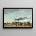 Jetée et quai à Trouville - Eugène Boudin — gerahmtes Bild an der Wand