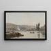 La Seine Rouen La Seine à Rouen - Eugène Boudin — gerahmtes Bild an der Wand