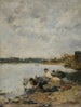 La Touques am Morgen - Eugène Boudin — Ansicht des Kunstwerks
