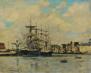 Eugne Boudin - Le Havre Bassin De La Barre.webp