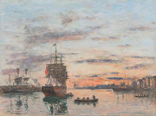 Le Havre, der Hafen der Zukunft - Eugène Boudin — Ansicht des Kunstwerks