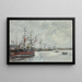 Le Havre, der Hafen - Eugène Boudin — gerahmtes Bild an der Wand