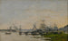 Das Hafen von Bordeaux vom Quai de Bacalan gesehen - Eugène Boudin — Ansicht des Kunstwerks