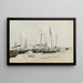 Les Bateaux - Eugène Boudin — gerahmtes Bild an der Wand