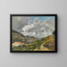 Berge in der Umgebung von Nizza - Eugène Boudin — gerahmtes Bild an der Wand
