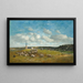 Landschaft in der Umgebung von Deauville - Eugène Boudin — gerahmtes Bild an der Wand
