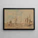 Hafen - Eugène Boudin — gerahmtes Bild an der Wand