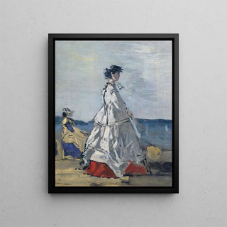Eugne Boudin - Princess Pauline Metternich on the Beach.webp