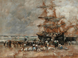 Rückkehr des Terreneuvier nach Portrieux - Eugène Boudin — Ansicht des Kunstwerks