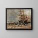 Rückkehr des Terreneuvier nach Portrieux - Eugène Boudin — gerahmtes Bild an der Wand