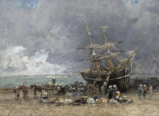 Rückkehr des Neufundländers - Eugène Boudin — Ansicht des Kunstwerks