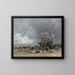 Rückkehr des Neufundländers - Eugène Boudin — gerahmtes Bild an der Wand