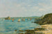 Rivage Douarnenez Fischerboote in der Bucht - Eugène Boudin — Ansicht des Kunstwerks