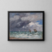 Bateaux à voile près de Trouville - Eugène Boudin — gerahmtes Bild an der Wand