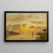 Saint-Valery-sur-Somme, die Mündung der Somme - Eugène Boudin — gerahmtes Bild an der Wand