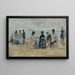 Strandszene - Eugène Boudin — gerahmtes Bild an der Wand