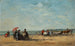 Strandszene (Konflikt der Fälle) - Eugène Boudin — Ansicht des Kunstwerks