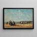 Strandszene (Konflikt der Fälle) - Eugène Boudin — gerahmtes Bild an der Wand