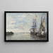 Auslaufhafen - Eugène Boudin — gerahmtes Bild an der Wand