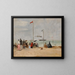 am Strand von Trouville - Eugène Boudin — gerahmtes Bild an der Wand