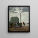 Die Strand von Deauville - Eugène Boudin — gerahmtes Bild an der Wand