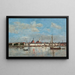 Le Quai à Anvers - Eugène Boudin — gerahmtes Bild an der Wand