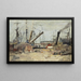 Die Fischkutter - Eugène Boudin — gerahmtes Bild an der Wand